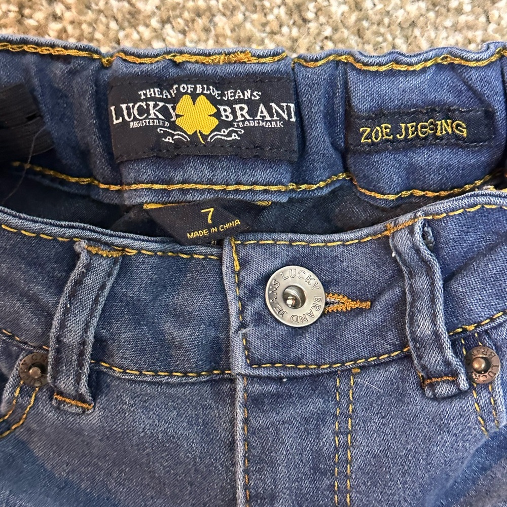 Lucky Brand Zoe Jeggings / Skinny Jeans - Girls Size 7 - Picture 8 of 8
